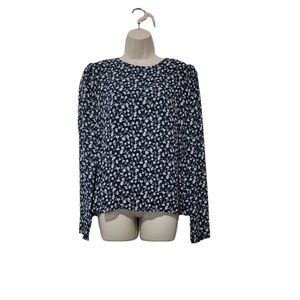 Reformation Blue Blouse